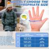 imageSukeen Kids Winter Warm Gloves for Boys Girls Windproof PU Cold Weather Gloves Aged 414 AntiSlip Gloves for Cycling OutdoorBlue