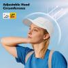 imageSukeen Lightweight Sun Hat for Women MenQuick Drying Baseball Cap UPF50 Running Hats Foldable Sport Cap for Outdoor DailyWhite