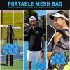 imageSukeen Outdoor Pickleball Balls with Mesh Bag 40 Holes Pickleball Balls Outdoor High Bounce Pickle Balls for All Style Pickleball PaddlesBlue
