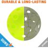 imageSukeen Outdoor Pickleball Balls with Mesh Bag 40 Holes Pickleball Balls Outdoor High Bounce Pickle Balls for All Style Pickleball PaddlesNeon Green