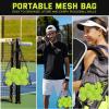 imageSukeen Outdoor Pickleball Balls with Mesh Bag 40 Holes Pickleball Balls Outdoor High Bounce Pickle Balls for All Style Pickleball PaddlesNeon Green