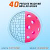 imageSukeen Outdoor Pickleball Balls with Mesh Bag 40 Holes Pickleball Balls Outdoor High Bounce Pickle Balls for All Style Pickleball PaddlesRose Red