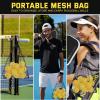 imageSukeen Outdoor Pickleball Balls with Mesh Bag 40 Holes Pickleball Balls Outdoor High Bounce Pickle Balls for All Style Pickleball PaddlesYellow