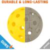 imageSukeen Outdoor Pickleball Balls with Mesh Bag 40 Holes Pickleball Balls Outdoor High Bounce Pickle Balls for All Style Pickleball PaddlesYellow
