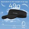 imageSukeen Sport Performance Visor hat for Women MenLightweight Sun Hats Packable Empty Top Cap for Sun Protection and OutdoorBlack