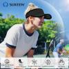 imageSukeen Sport Performance Visor hat for Women MenLightweight Sun Hats Packable Empty Top Cap for Sun Protection and OutdoorBlack