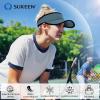 imageSukeen Sport Performance Visor hat for Women MenLightweight Sun Hats Packable Empty Top Cap for Sun Protection and OutdoorBlue
