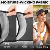 imageSukeen Sport Performance Visor hat for Women MenLightweight Sun Hats Packable Empty Top Cap for Sun Protection and OutdoorDark Grey