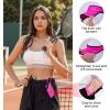 imageSukeen Sport Performance Visor hat for Women MenLightweight Sun Hats Packable Empty Top Cap for Sun Protection and OutdoorRose Red