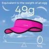imageSukeen Sport Performance Visor hat for Women MenLightweight Sun Hats Packable Empty Top Cap for Sun Protection and OutdoorRose Red
