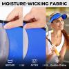 imageSukeen Sport Performance Visor hat for Women MenLightweight Sun Hats Packable Empty Top Cap for Sun Protection and OutdoorRoyal Blue