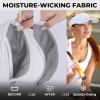 imageSukeen Sport Performance Visor hat for Women MenLightweight Sun Hats Packable Empty Top Cap for Sun Protection and OutdoorWhite