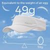 imageSukeen Sport Performance Visor hat for Women MenLightweight Sun Hats Packable Empty Top Cap for Sun Protection and OutdoorWhite