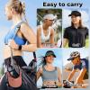 imageSukeen Sport Performance Visor hat for Women MenLightweight Sun Hats Packable Empty Top Cap for Sun Protection and OutdoorWhite
