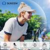 imageSukeen Sport Performance Visor hat for Women MenLightweight Sun Hats Packable Empty Top Cap for Sun Protection and OutdoorWhite