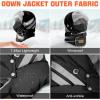 imageSukeen Trapper Hats Windproof Winter Hat Water Repellent Warm Hat Lightweight Earflap Hat with Mask for Cold Snow WeatherBlack