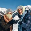 imageSukeen Trapper Hats Windproof Winter Hat Water Repellent Warm Hat Lightweight Earflap Hat with Mask for Cold Snow WeatherLight Yellow