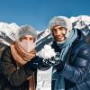 imageSukeen Trapper Hats Windproof Winter Hat Water Repellent Warm Hat Lightweight Earflap Hat with Mask for Cold Snow WeatherPink