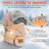 imageSukeen Trapper Hats Windproof Winter Hat Water Repellent Warm Hat Lightweight Earflap Hat with Mask for Cold Snow WeatherPink