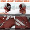 imageSukeen Trapper Hats Windproof Winter Hat Water Repellent Warm Hat Lightweight Earflap Hat with Mask for Cold Snow WeatherRed