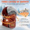 imageSukeen Trapper Hats Windproof Winter Hat Water Repellent Warm Hat Lightweight Earflap Hat with Mask for Cold Snow WeatherRed