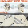 imageSukeen Trapper Hats Windproof Winter Hat Water Repellent Warm Hat Lightweight Earflap Hat with Mask for Cold Snow WeatherWhite
