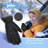 imageSukeen Windproof Kids Winter Gloves Soft Warm Touchscreen AntiSlip Boys Winter Gloves for Kids Boys Girls Youth Snow Ski Running Cycling OutdoorBlack