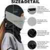 imageSukeen Winter Balaclava Face Mask Breathable Ski Mask for Men Women Warmer Bandana Face Cover Cold Neck Gaiters for OutdoorGrey