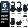 imageSukeen Winter Balaclava Face Mask Breathable Ski Mask for Men Women Warmer Bandana Face Cover Cold Neck Gaiters for OutdoorNavy Blue