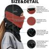 imageSukeen Winter Balaclava Face Mask Breathable Ski Mask for Men Women Warmer Bandana Face Cover Cold Neck Gaiters for OutdoorRed