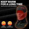 imageSukeen Winter Balaclava Face Mask Breathable Ski Mask for Men Women Warmer Bandana Face Cover Cold Neck Gaiters for OutdoorRed