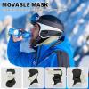 imageSukeen Winter Balaclava Face Mask Breathable Ski Mask for Men Women Warmer Bandana Face Cover Cold Neck Gaiters for OutdoorWhite