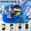 imageSukeen Winter Balaclava Face Mask Breathable Ski Mask for Men Women Warmer Bandana Face Cover Cold Neck Gaiters for OutdoorYellow