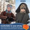 imageSukeen Winter Beanie Hat Scarf Set for Men Women Warm Hat with Faux Fleece Neck Warmer Cold Weather Caps for Cycling Outdoor