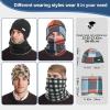 imageSukeen Winter Beanie Hat Scarf Set for Men Women Warm Hat with Faux Fleece Neck Warmer Cold Weather Caps for Cycling Outdoor