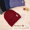 imageSukeen Winter Beanie for Men Women Fleece Lined Soft Warm Winter Hat Waterproof Cuffed Skull Cap for Cold Weather Light Purple