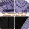 imageSukeen Winter Beanie for Men Women Fleece Lined Soft Warm Winter Hat Waterproof Cuffed Skull Cap for Cold Weather Light Purple