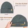 imageSukeen Winter Beanie for Men Women Fleece Lined Soft Warm Winter Hat Waterproof Cuffed Skull Cap for Cold WeatherGrey