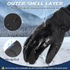 imageSukeen Winter Gloves Men Women 3M Thinsulate Thermal Gloves Touchscreen WaterResistant Snow Ski Glove for Cold Weather