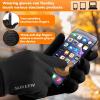 imageSukeen Winter Gloves Men Women Touchscreen AntiSlip Sports Gloves Lightweight Cold Weather Warm Gloves for Running CyclingBlack