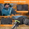 imageSukeen Winter Gloves Men Women Touchscreen AntiSlip Sports Gloves Lightweight Cold Weather Warm Gloves for Running CyclingFluorescent Green