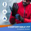 imageSukeen Winter Gloves Men Women Touchscreen AntiSlip Warm Mens Gloves for Running Driving Cycling Hiking Biking OutdoorBlue