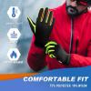 imageSukeen Winter Gloves Men Women Touchscreen AntiSlip Warm Mens Gloves for Running Driving Cycling Hiking Biking OutdoorGreen