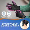 imageSukeen Winter Gloves Men Women Touchscreen AntiSlip Warm Mens Gloves for Running Driving Cycling Hiking Biking OutdoorRose Red