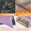 imageSukeen Winter Hat Scarf Set for Women Double Side Wear Warm Hat Antistatic Cold Weather Hats with Thick Fleece ScarfPurple