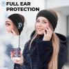 imageSukeen Winter Headbands for Women DoubleLayer Ear Warmers Womens Winter Headband for Running Cycling Sports Orange Dark Blue Size LBlack Gray
