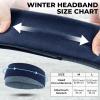 imageSukeen Winter Headbands for Women DoubleLayer Ear Warmers Womens Winter Headband for Running Cycling Sports Orange Dark Blue Size LBlue Navy Blue