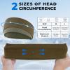 imageSukeen Winter Headbands for Women DoubleLayer Ear Warmers Womens Winter Headband for Running Cycling Sports Orange Dark Blue Size LGray Brown