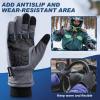 imageSukeen Winter Warm Gloves for Men WomenWindproof Ski Gloves AntiSlip Touch Screen Snow Glove with Thick Plush for OutdoorGrey