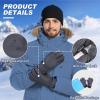 imageSukeen Winter Warm Gloves for Men WomenWindproof Ski Gloves AntiSlip Touch Screen Snow Glove with Thick Plush for OutdoorGrey